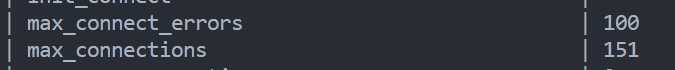 max_connections